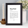 Dog Dad Funny Quote Minimalist A5 Print, thumbnail 1 of 5