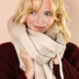 Personalised Beige Winter Scarf, thumbnail 1 of 5