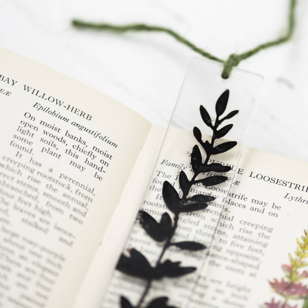 Leather Leaf Bookmark In Resin By Bells and Whistles Make ...