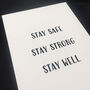 Stay Safe Print, thumbnail 4 of 5