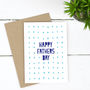 Typographic Fathers Day Card, thumbnail 1 of 2