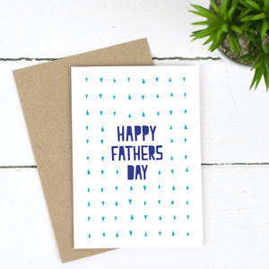 Typographic Fathers Day Card By Russet and Gray