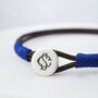Silver Leather And Silk Personalised Bracelet, thumbnail 6 of 12