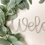 Wire Wreath Word Welcome, thumbnail 5 of 6