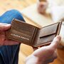 Personalised Best Man Buffalo Leather Wallet, thumbnail 2 of 9