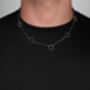 Clover Necklace Silver/Black, thumbnail 3 of 3