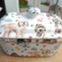 Lidded Butterdish In Cockerpoo Design, thumbnail 3 of 12
