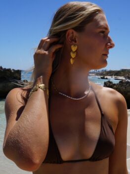 Amara Gold Waterproof Earrings + Bracelet Bundle, 5 of 12