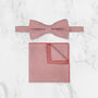 Wedding Handmade 100% Cotton Suede Tie In Pink, thumbnail 4 of 8