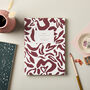 A5 Layflat Notebook In Abstract Blush And White, thumbnail 1 of 3