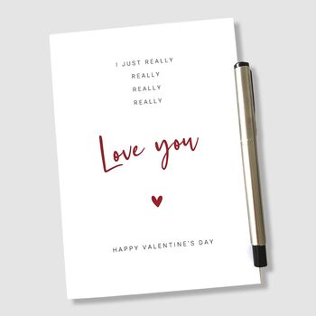 Valentines Card Really Really Love You, 5 of 8