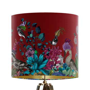 Glorious Plumes Lampshade Red, Multiple Cols Avail, 3 of 10
