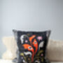 Playful, Colourful Floral Printed Cushion Cover, thumbnail 2 of 6