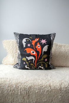 Playful, Colourful Floral Printed Cushion Cover, 2 of 6