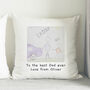 Personalised Childrens Drawing Photo Upload Cushion, thumbnail 2 of 7