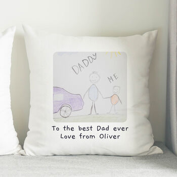 Personalised Childrens Drawing Photo Upload Cushion, 2 of 7