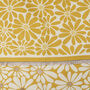 Yellow Retro Daisy Jacquard Scarf, thumbnail 3 of 3