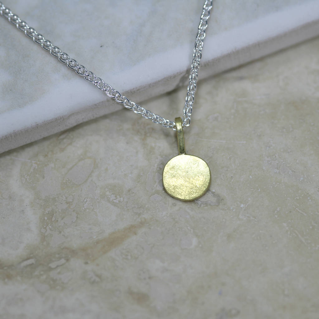 18ct Gold 'Sun' Necklace By Trevor Forrester | notonthehighstreet.com