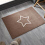 Scandi Star Doormat | Tan, thumbnail 1 of 2