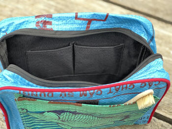 Recycled Fairtrade Wash Bag With Detachable Strap, 8 of 10