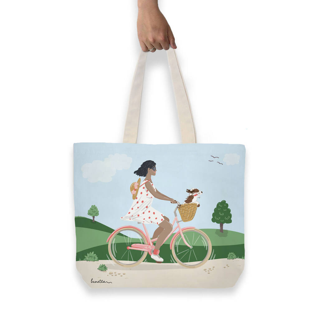 Me And My Dog Personalised Tote Bag By Lunella Stationery & Home