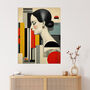 Calm In The Chaos Abstract Portrait Wall Art Print, thumbnail 1 of 6