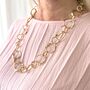 Multi Ring Lightweight Statement Necklace, thumbnail 1 of 7