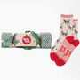 Cheetah Bamboo Socks Women's Christmas Cracker Hanging Tree Decoration, thumbnail 1 of 5