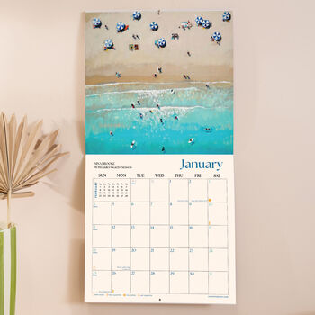 2026 Wall Calendar | Ocean Aerials | Sunday Start, 2 of 5