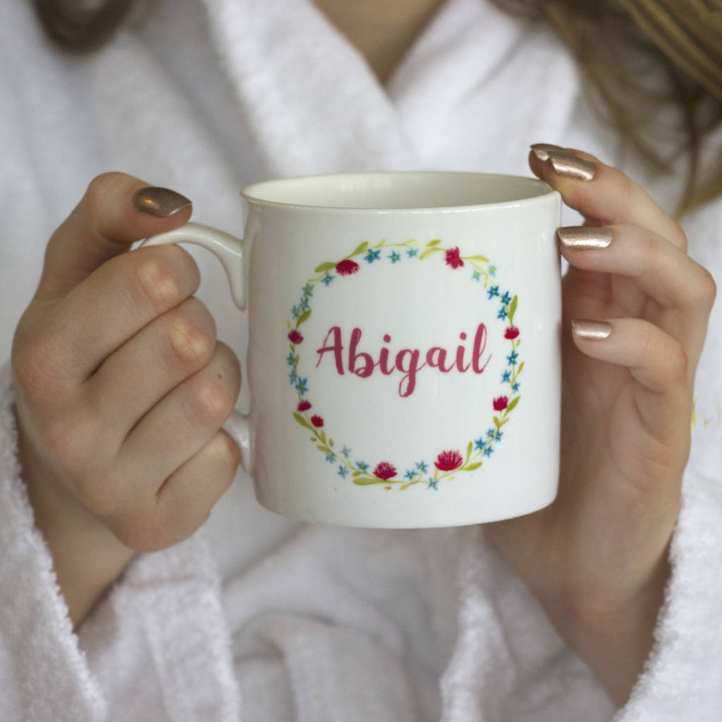 personalised bone china bridesmaid's mug by snapdragon