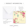 Eid Mubarak Greeting Card With Blossoms In Vanilla, thumbnail 2 of 3