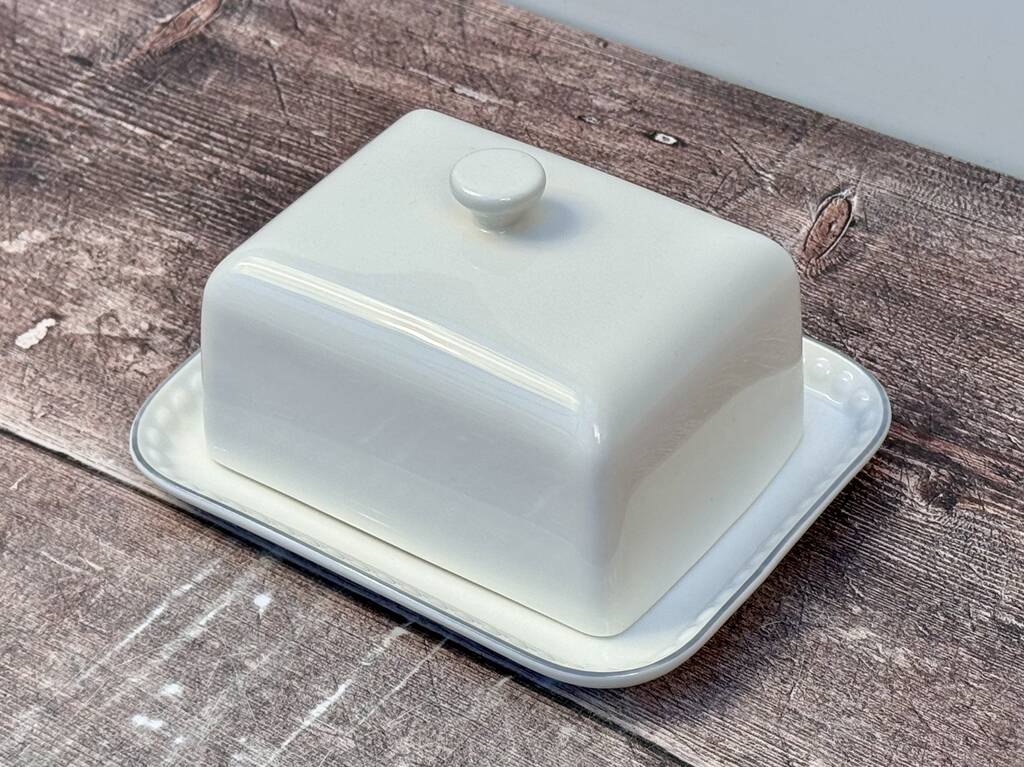 White Mary Berry Butter Dish, 1 of 4