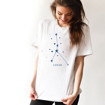 Personalised Organic Cotton Star Sign T Shirt, 4 of 10