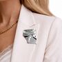 Ripple Effect Brooch, thumbnail 2 of 3