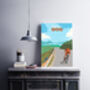 North Coast 500 Nc500 Cycling Travel Poster Art Print, thumbnail 4 of 6