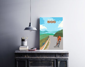 North Coast 500 Nc500 Cycling Travel Poster Art Print, 4 of 6