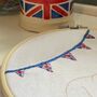 Coronation Corgi Bunting Embroidery Kit, thumbnail 2 of 7
