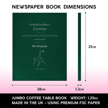 Everton Personalised Football Telegraph Book, 6 of 12