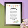 Personalised 40th Birthday Gift Print Special Poem, thumbnail 5 of 5