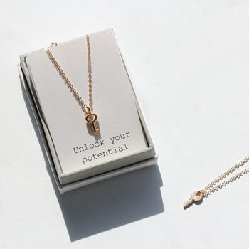The Key To Success Necklace Letterbox Gift, 4 of 7
