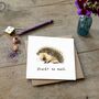 Thank You Card 'Francesca' Hedgehog, thumbnail 1 of 3