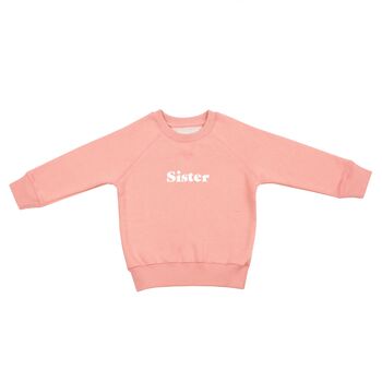 Rose Pink 'Sister' Sweatshirt, 2 of 2