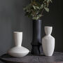Crisp White Ridged Vase, thumbnail 1 of 7
