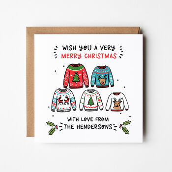 Pick A Christmas Jumper Christmas Card, 2 of 3