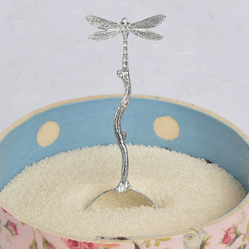 Dragonfly Pewter Spoon. Use For Tea, Sugar, Coffee Etc, 3 of 7