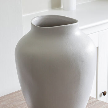 Large White Organic Vase, 2 of 3