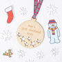 Personalised First Christmas Starry Christmas Bauble, thumbnail 1 of 7