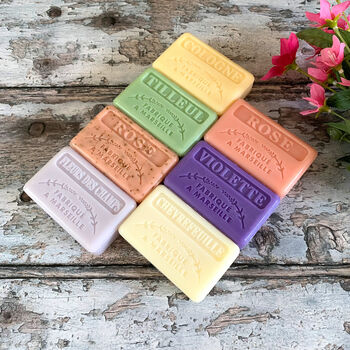 Three ‘Floral’ Fragranced Handmade French Soaps, 5 of 10