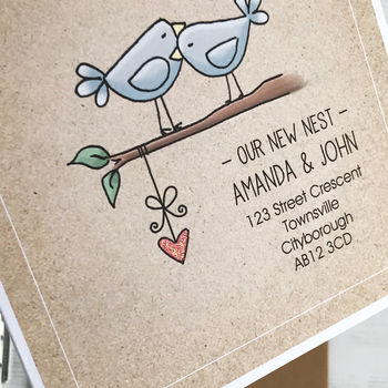 Our New Nest, New Address Announcement Card, 2 of 3