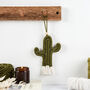 Make Your Own Mini Macrame Cactus Craft Kit In Khaki, thumbnail 1 of 6